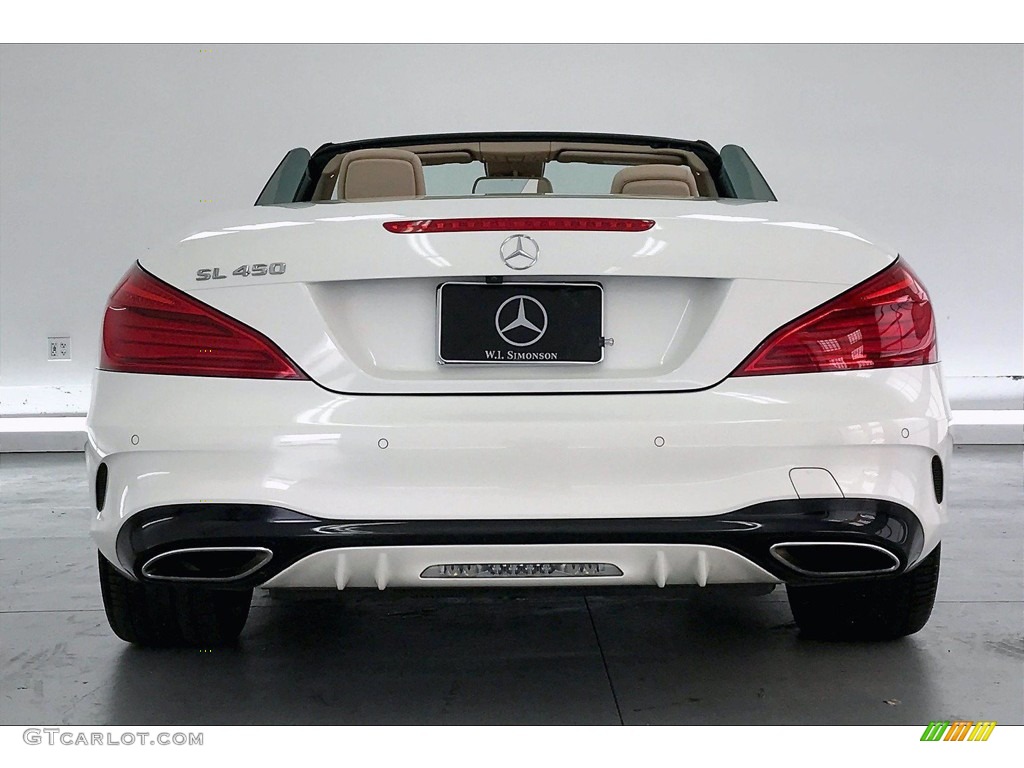 2017 SL 450 Roadster - designo Diamond White Metallic / Ginger Beige/Espresso Brown photo #3