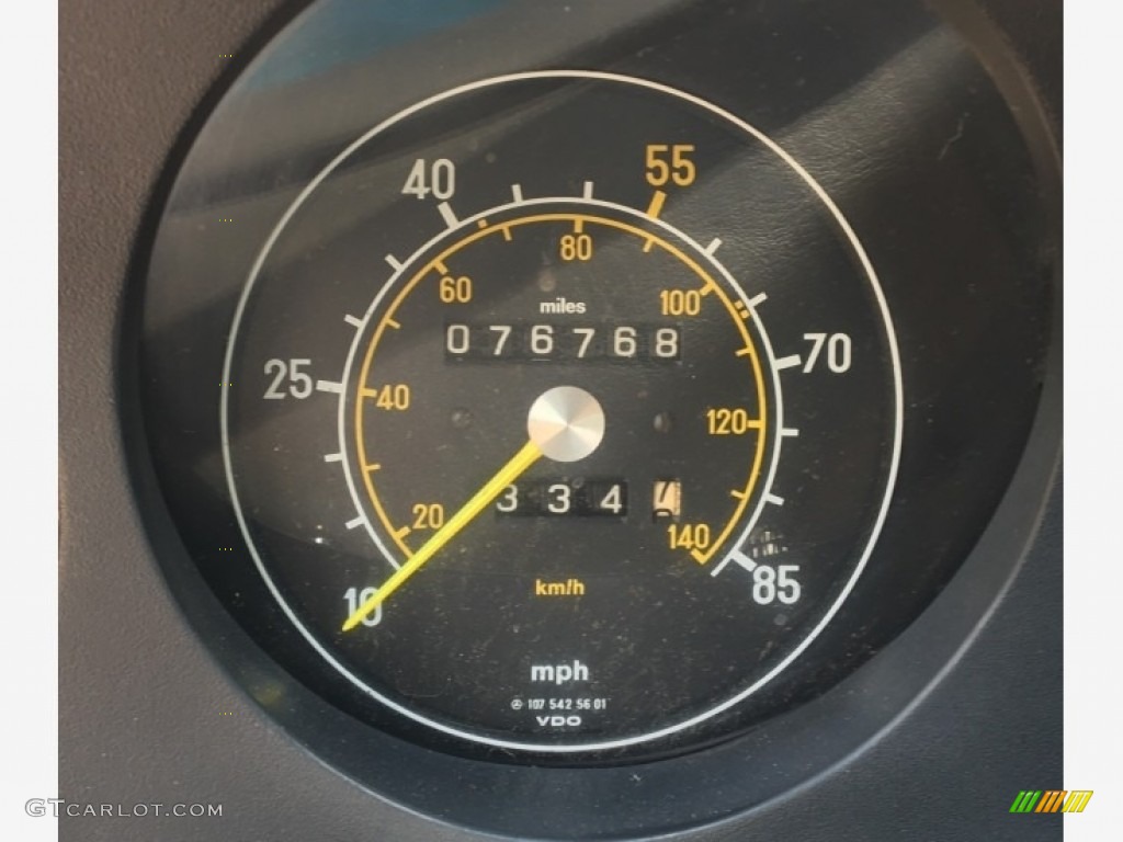 1981 Mercedes-Benz SL Class 380 SL Roadster Gauges Photo #138455426