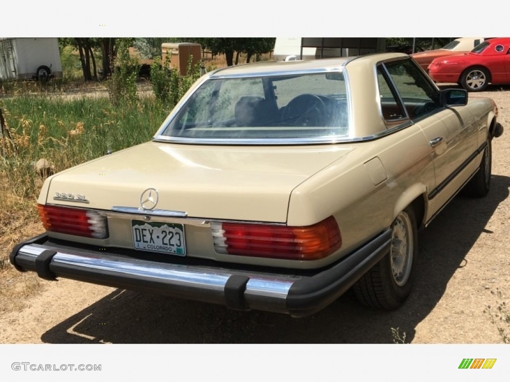 Light Ivory 1981 Mercedes-Benz SL Class 380 SL Roadster Exterior Photo #138455534