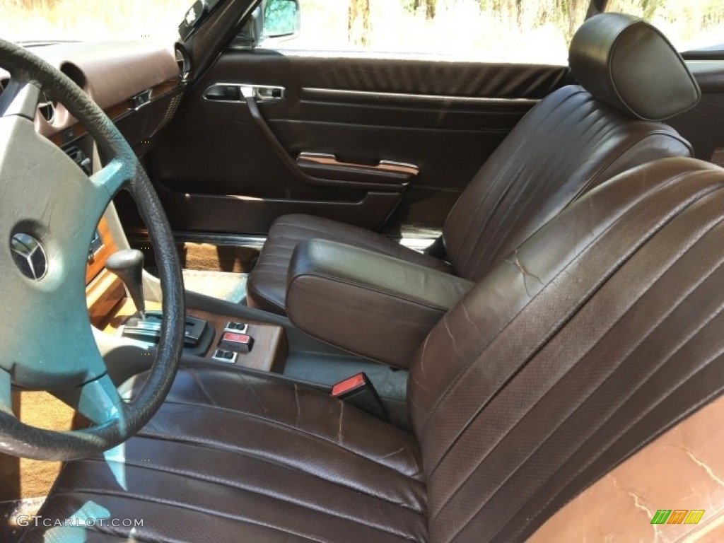 1981 Mercedes-Benz SL Class 380 SL Roadster Front Seat Photo #138455576