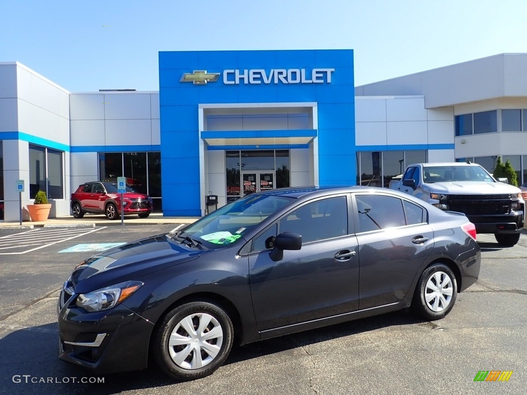 2016 Impreza 2.0i 4-door - Dark Gray Metallic / Black photo #1