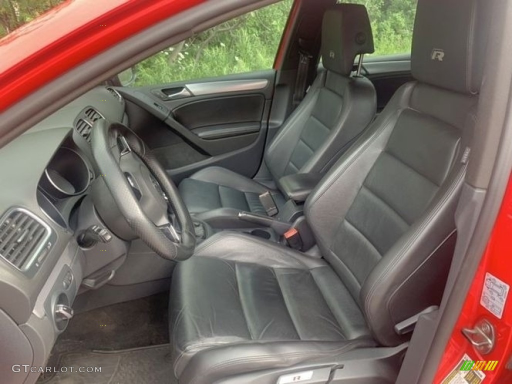 R Titan Black Leather Interior 2012 Volkswagen Golf R 2 Door 4Motion Photo #138456005