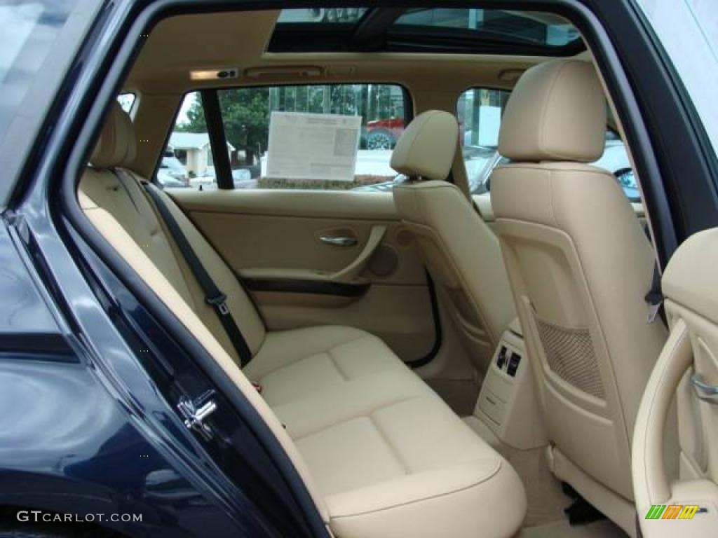 2007 3 Series 328xi Wagon - Monaco Blue Metallic / Beige photo #20