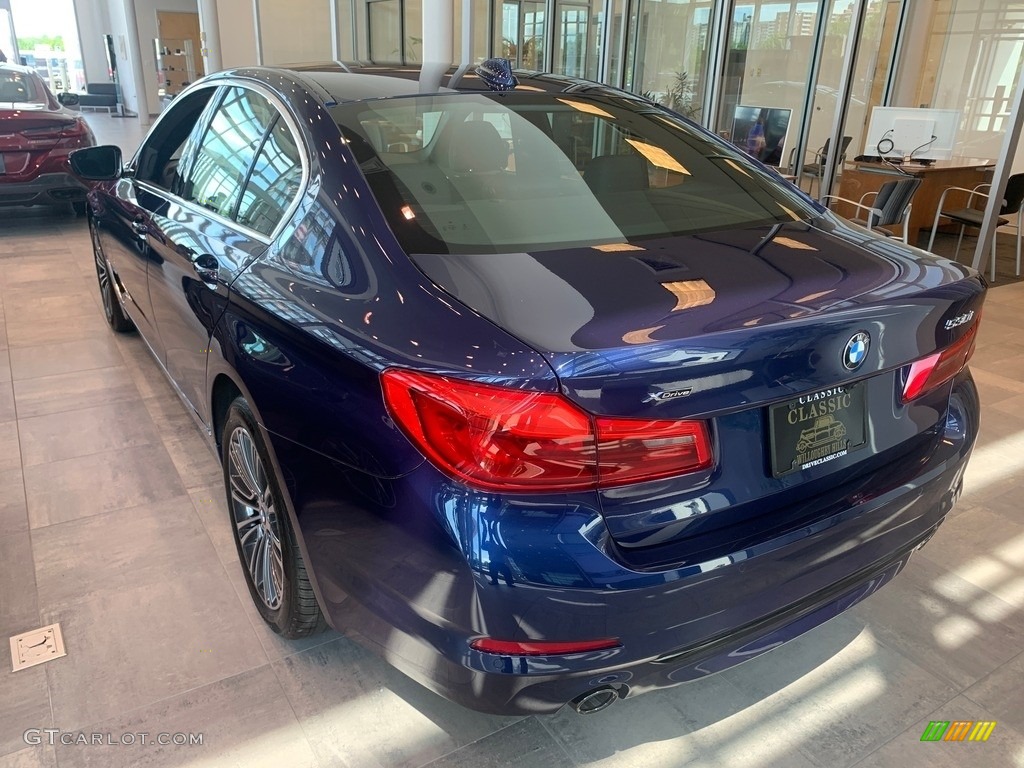 2020 5 Series 530i xDrive Sedan - Mediterranean Blue Metallic / Black photo #2