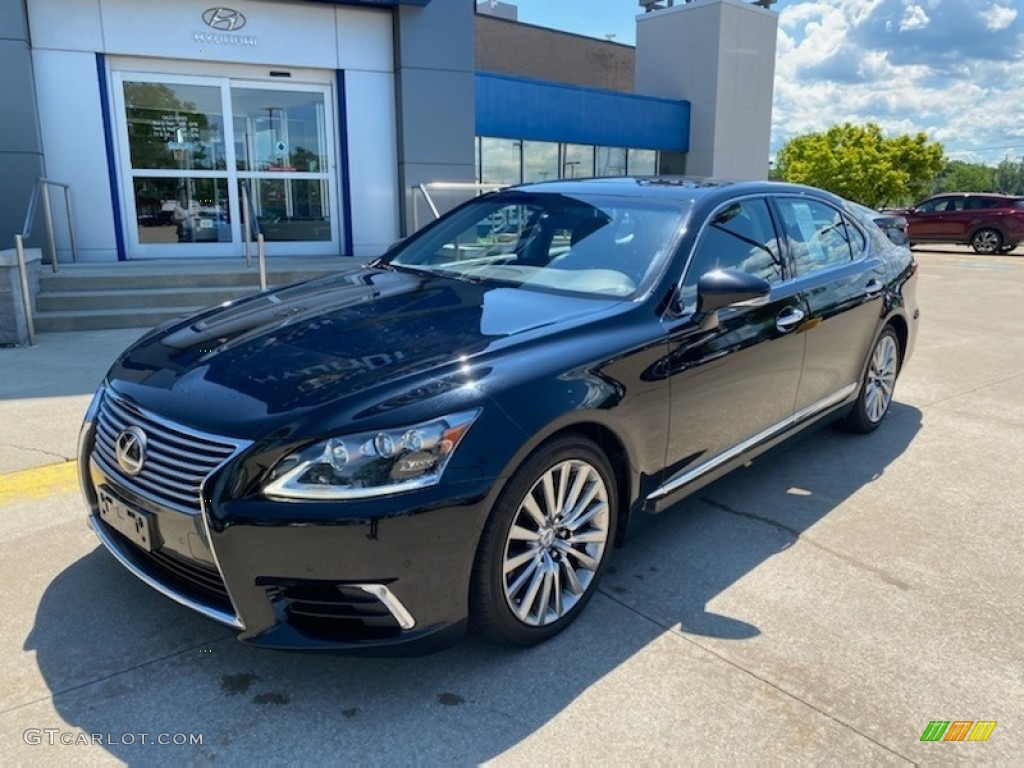 Obsidian Black 2013 Lexus LS 460 L AWD Exterior Photo #138456545