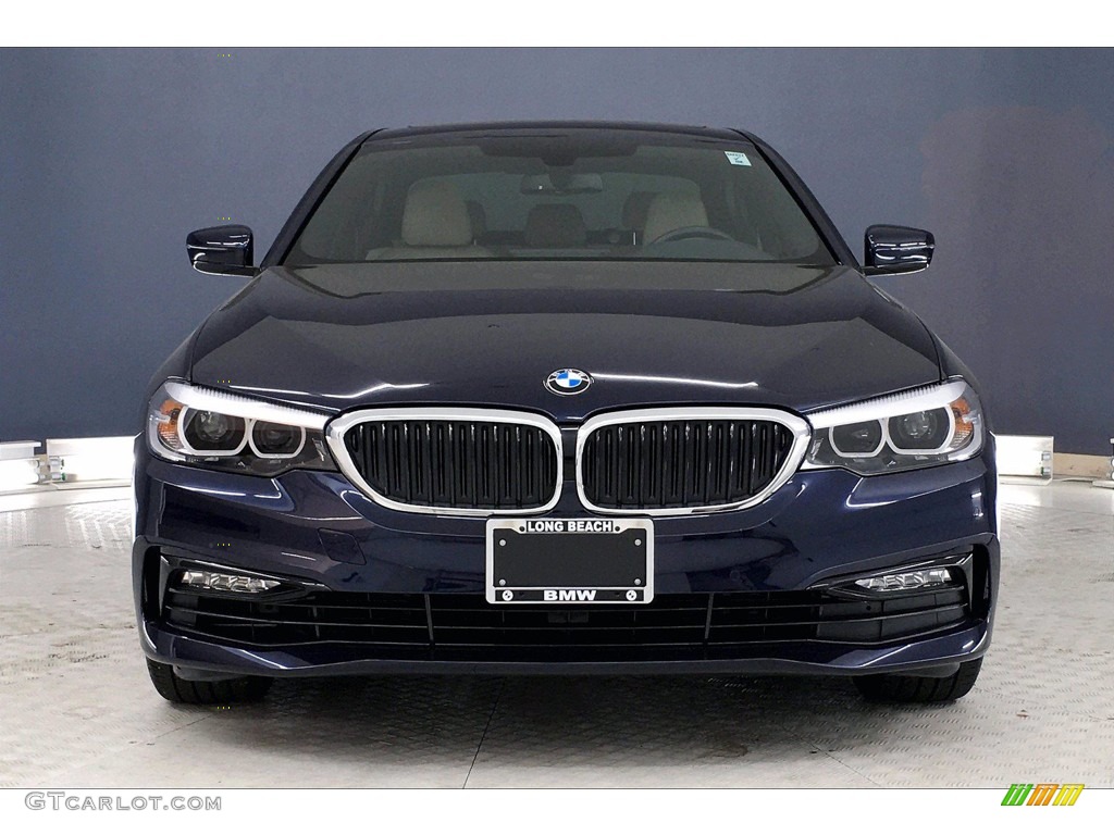 2017 5 Series 530i Sedan - Imperial Blue Metallic / Canberra Beige photo #2