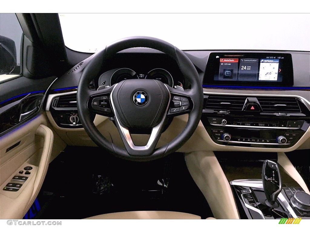 2017 5 Series 530i Sedan - Imperial Blue Metallic / Canberra Beige photo #4