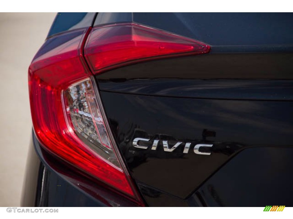 2018 Civic EX Sedan - Crystal Black Pearl / Black photo #13