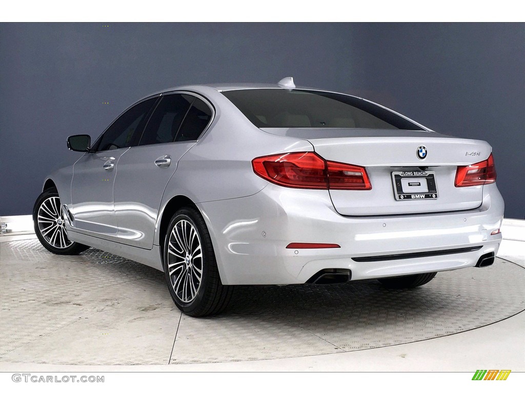 2017 5 Series 540i Sedan - Glacier Silver Metallic / Black photo #10