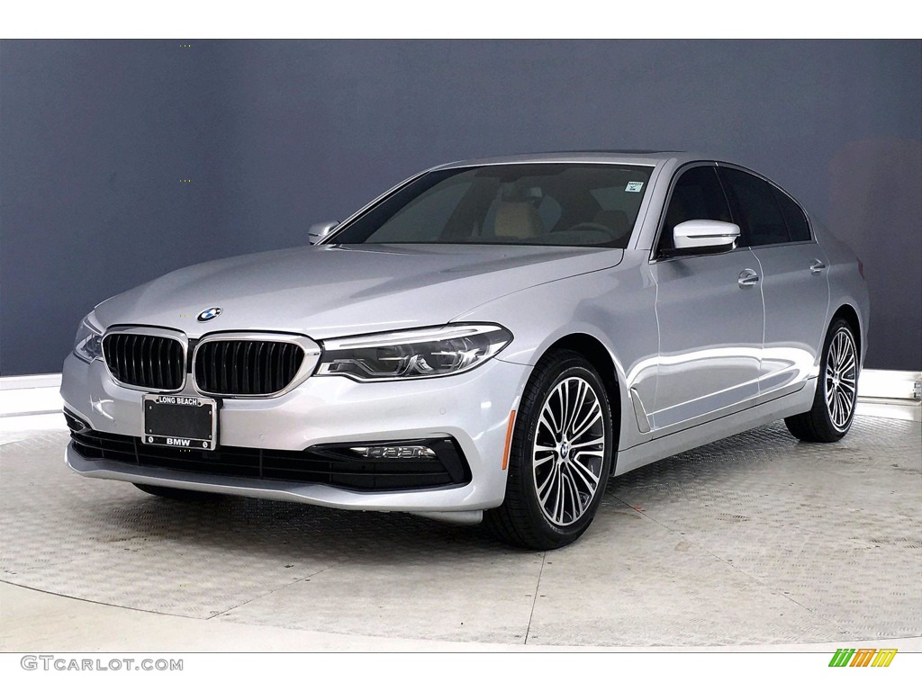 2017 5 Series 540i Sedan - Glacier Silver Metallic / Black photo #12