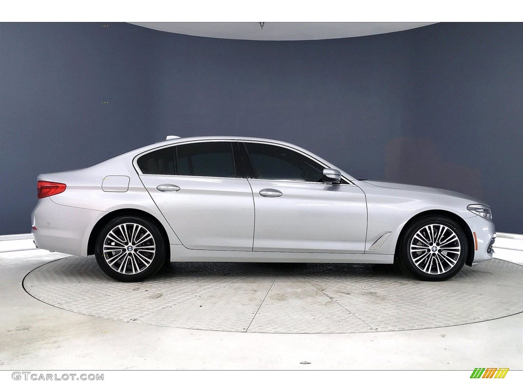 2017 5 Series 540i Sedan - Glacier Silver Metallic / Black photo #14