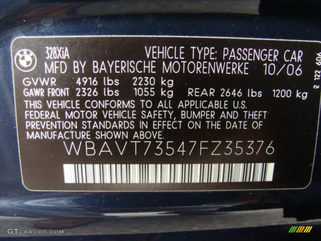 2007 3 Series 328xi Wagon - Monaco Blue Metallic / Beige photo #26