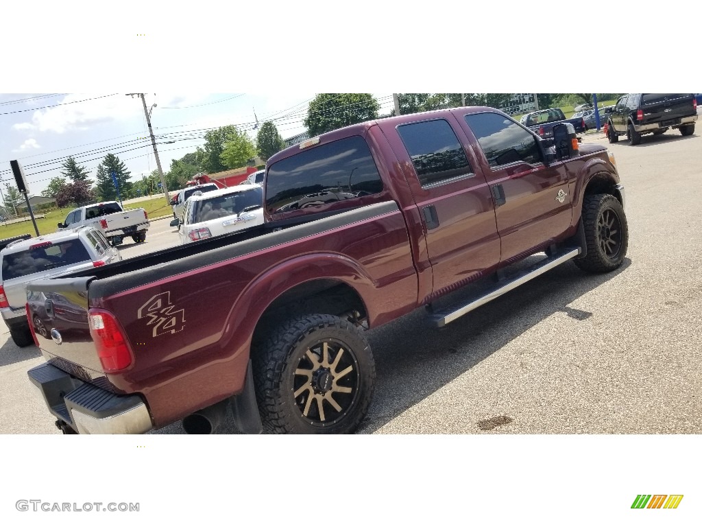 2012 F250 Super Duty XLT Crew Cab 4x4 - Golden Bronze Metallic / Adobe photo #3