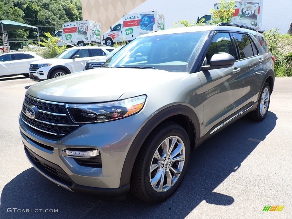 2020 Explorer XLT 4WD - Iconic Silver Metallic / Ebony photo #5