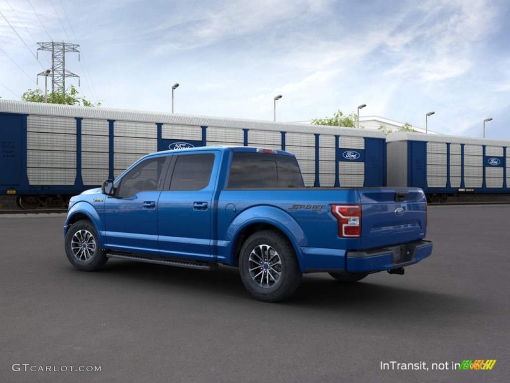 2020 F150 XLT SuperCrew 4x4 - Velocity Blue / Black photo #4