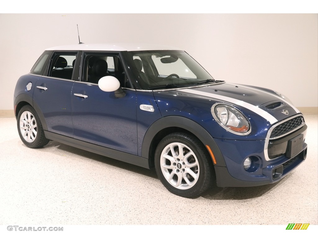 2015 Cooper S Hardtop 4 Door - Deep Blue Metallic / Carbon Black photo #1