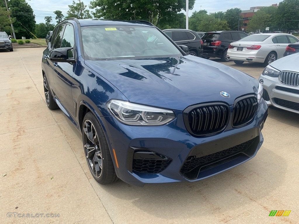 Phytonic Blue Metallic 2020 BMW X3 M Competition Exterior Photo #138465461