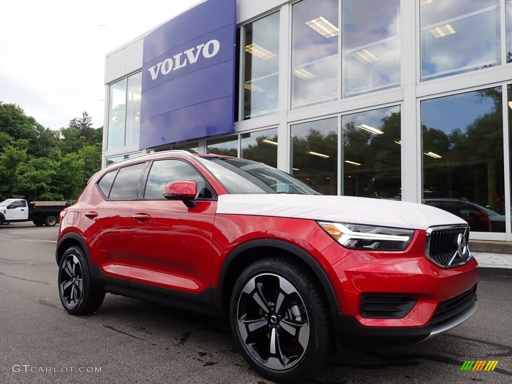 Fusion Red Metallic 2020 Volvo XC40 T5 Momentum AWD Exterior Photo #138465506