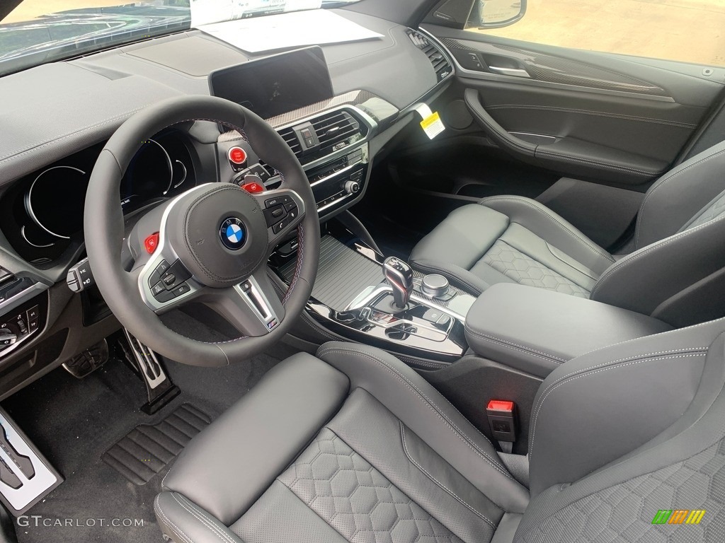 Black Interior 2020 BMW X3 M Competition Photo #138465512