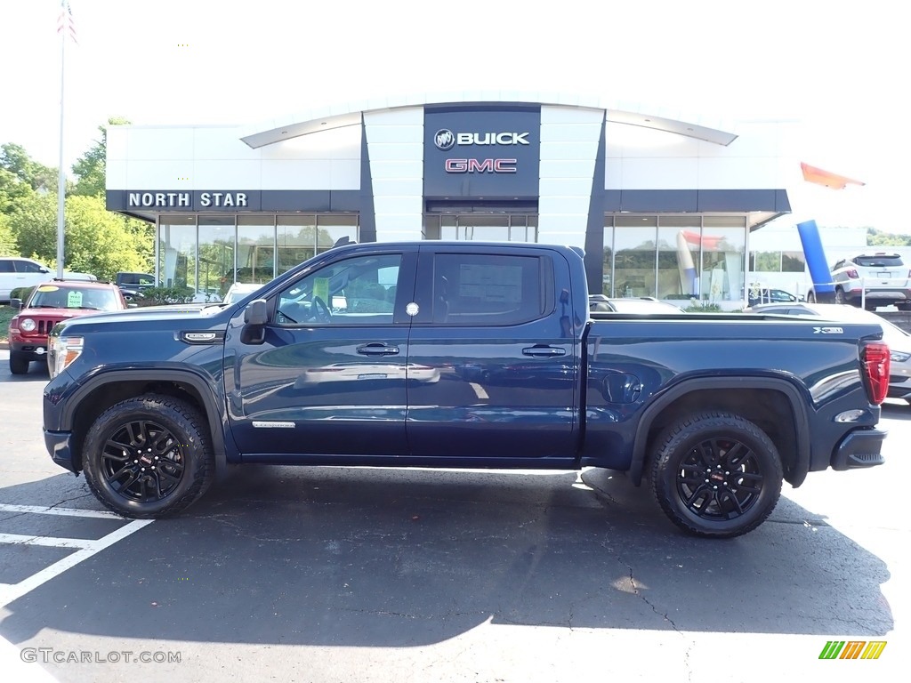 2020 Sierra 1500 Elevation Crew Cab 4WD - Pacific Blue Metallic / Jet Black photo #13