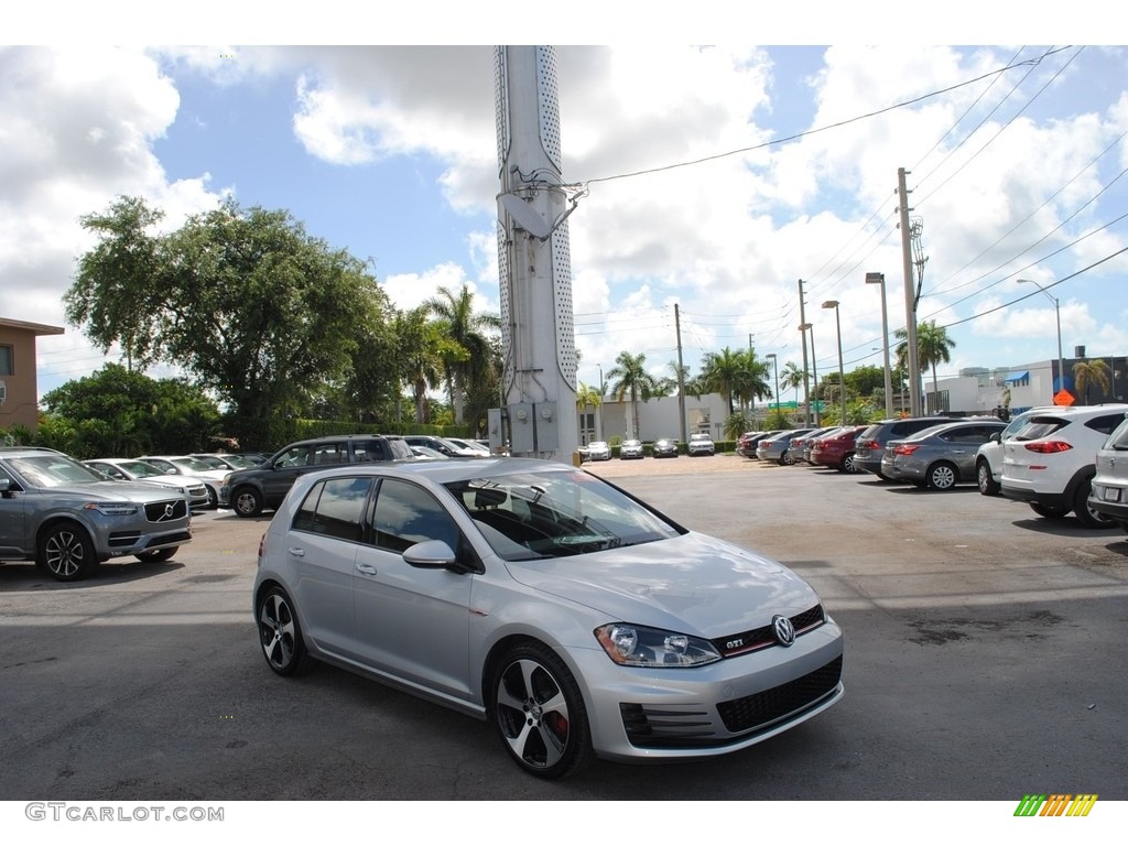 2017 Golf GTI 4-Door 2.0T S - Reflex Silver Metallic / Titan Black photo #1