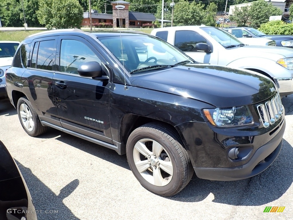 2016 Compass Sport - Black / Light Pebble Beige/Dark Slate Gray photo #4
