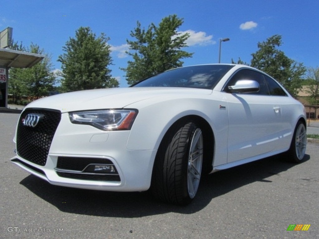 2014 S5 3.0T Premium Plus quattro Coupe - Ibis White / Black/Lunar Silver photo #6