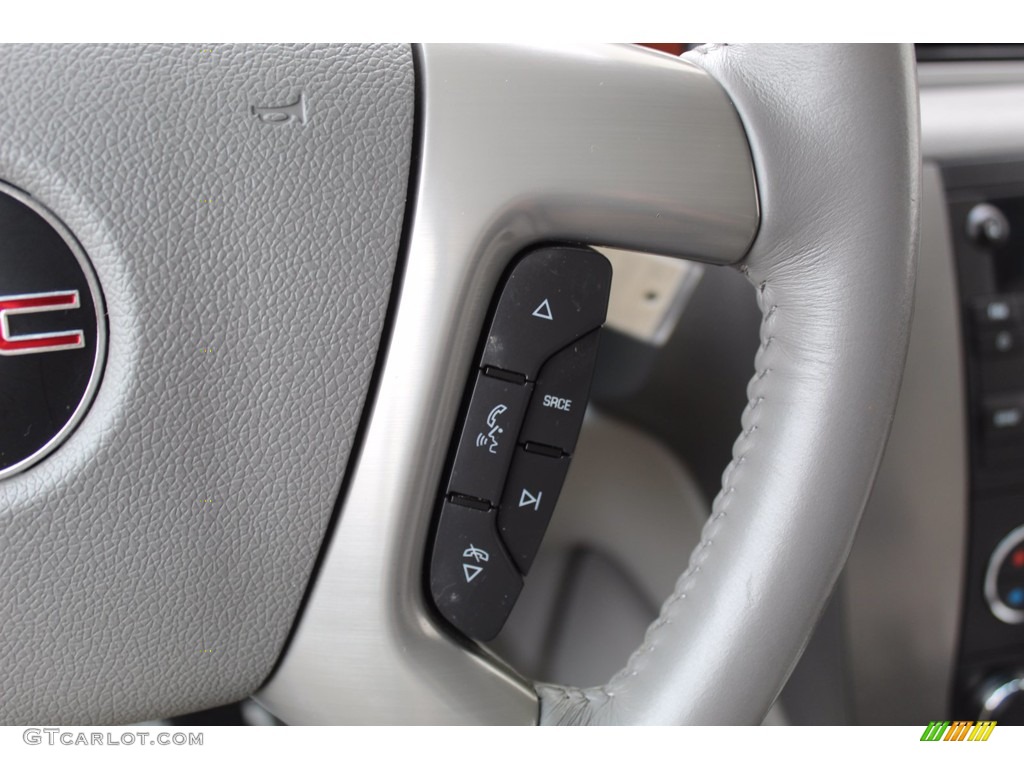 2014 GMC Yukon XL SLT Light Titanium Steering Wheel Photo #138475808