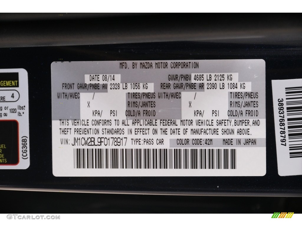 2015 Mazda MAZDA5 Sport Color Code Photos