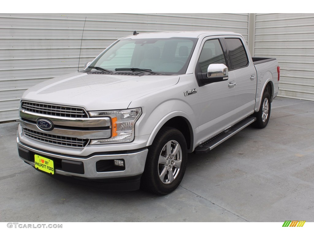 2019 F150 Lariat SuperCrew - Ingot Silver / Earth Gray photo #4