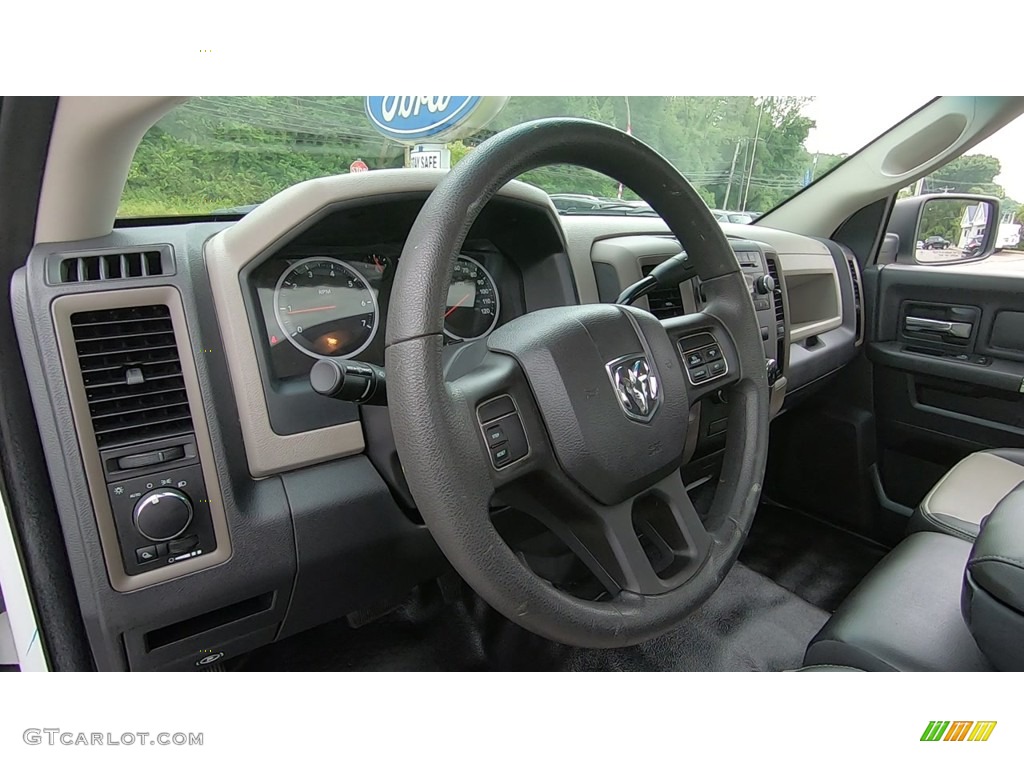 2012 Dodge Ram 1500 ST Regular Cab 4x4 Dark Slate Gray/Medium Graystone Steering Wheel Photo #138477942