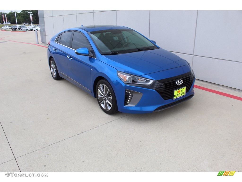 Electric Blue Metallic 2017 Hyundai Ioniq Hybrid Limited Exterior Photo #138482721