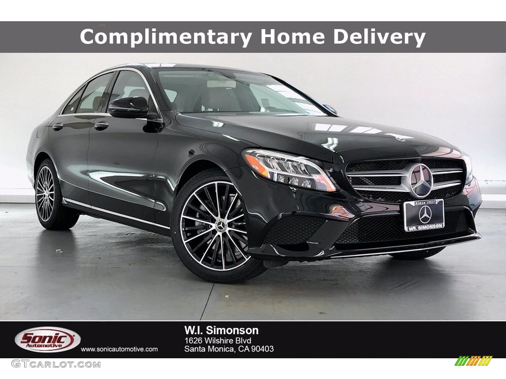 2020 C 300 Sedan - Black / Silk Beige/Black photo #1