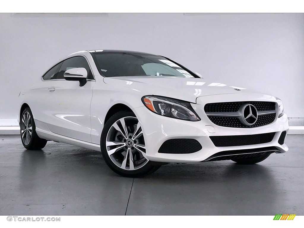 Polar White 2018 Mercedes-Benz C 300 Coupe Exterior Photo #138484636