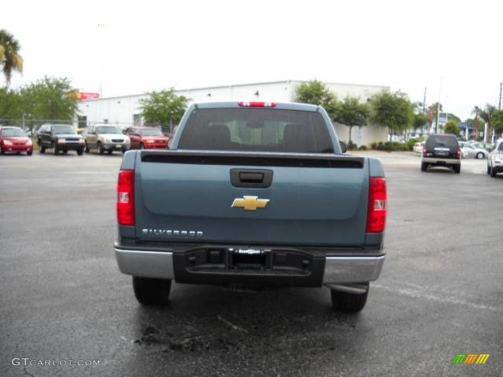 2008 Silverado 1500 Work Truck Extended Cab - Blue Granite Metallic / Dark Titanium photo #13