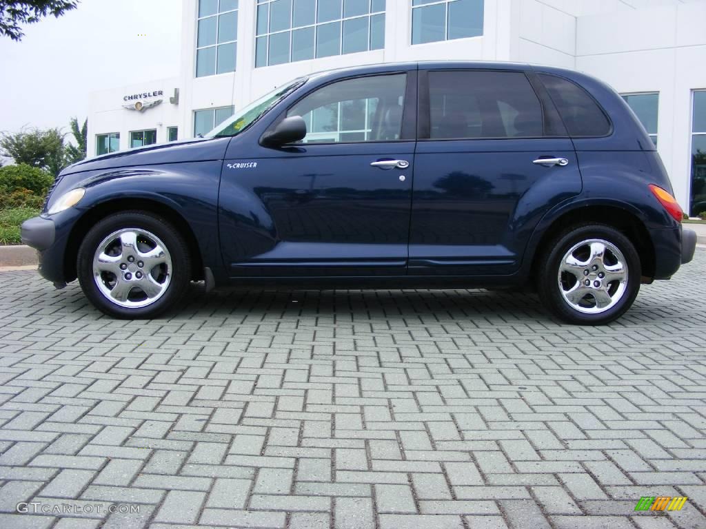 2001 PT Cruiser Limited - Patriot Blue Pearl / Gray photo #2