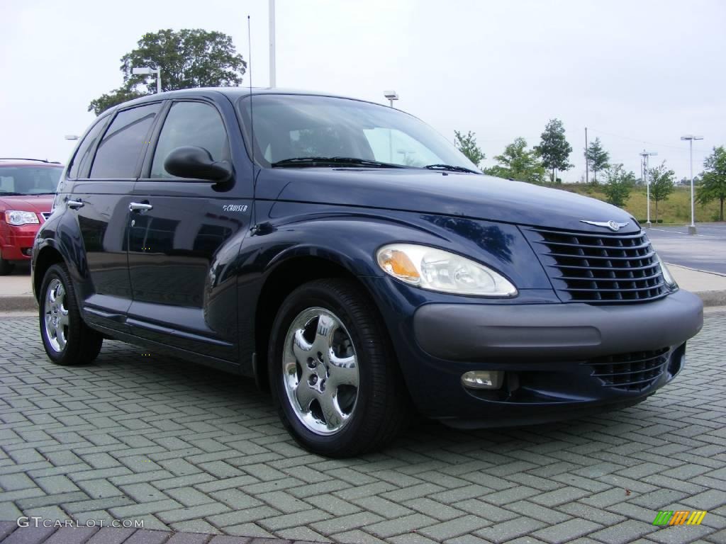 2001 PT Cruiser Limited - Patriot Blue Pearl / Gray photo #7
