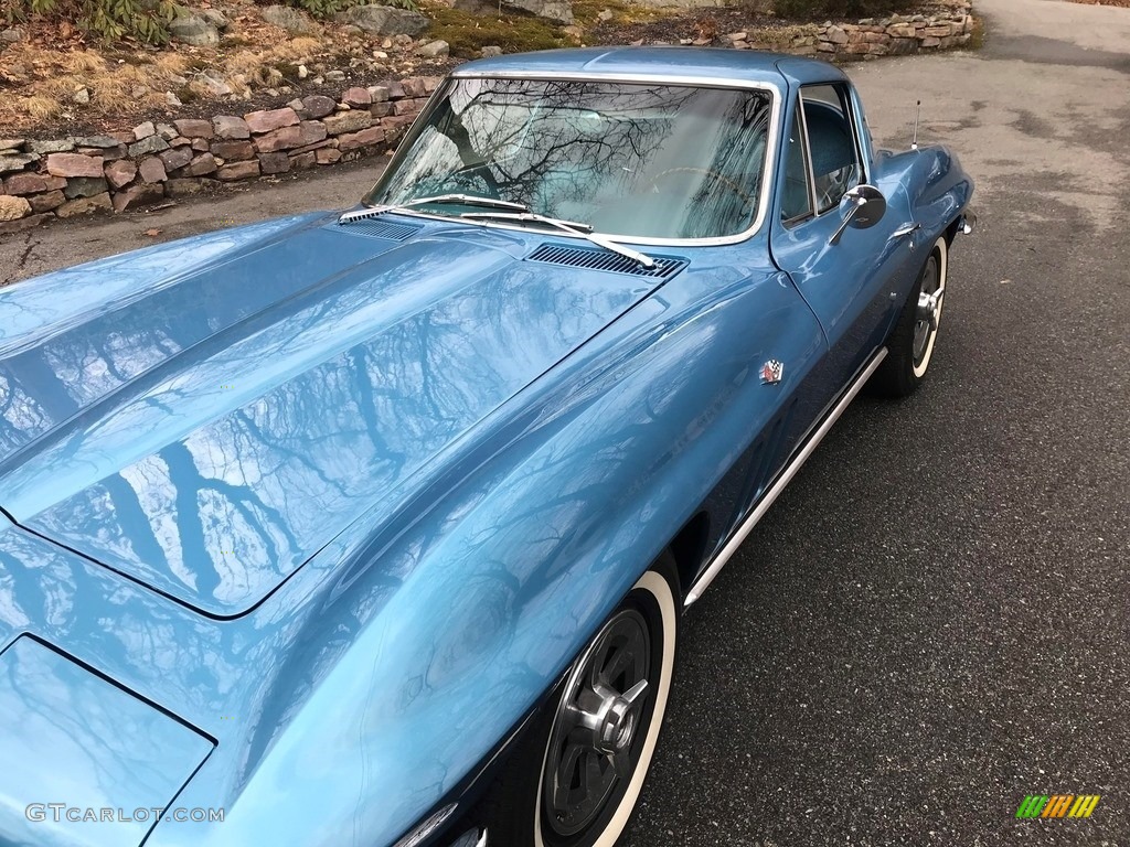 1965 Corvette Sting Ray Sport Coupe - Nassau Blue / White/Blue photo #2