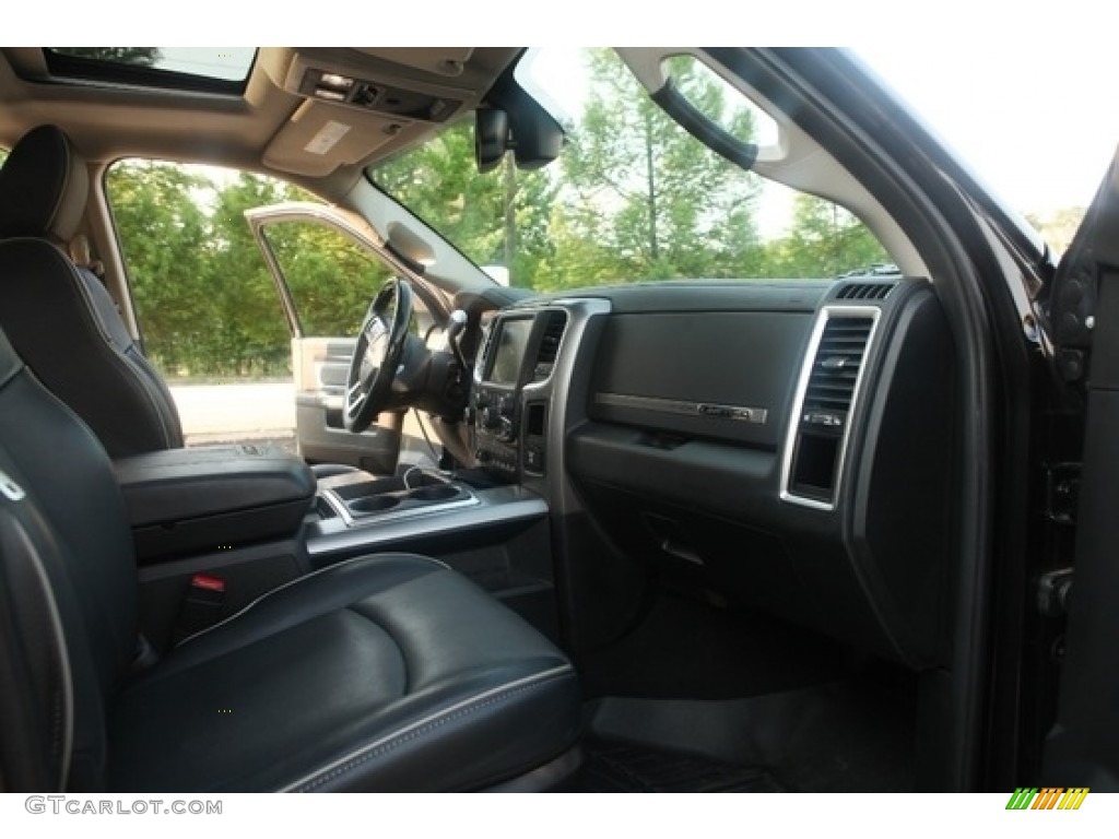 2015 Ram 2500 Laramie Longhorn Mega Cab 4x4 Black Dashboard Photo #138490059