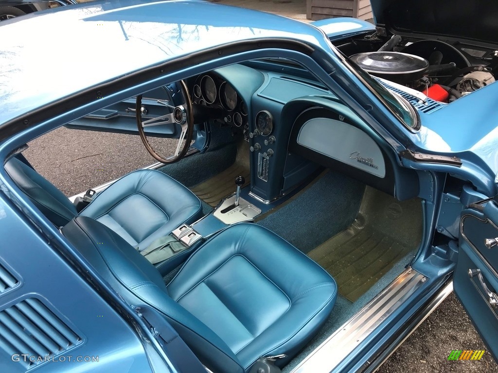 1965 Corvette Sting Ray Sport Coupe - Nassau Blue / White/Blue photo #6