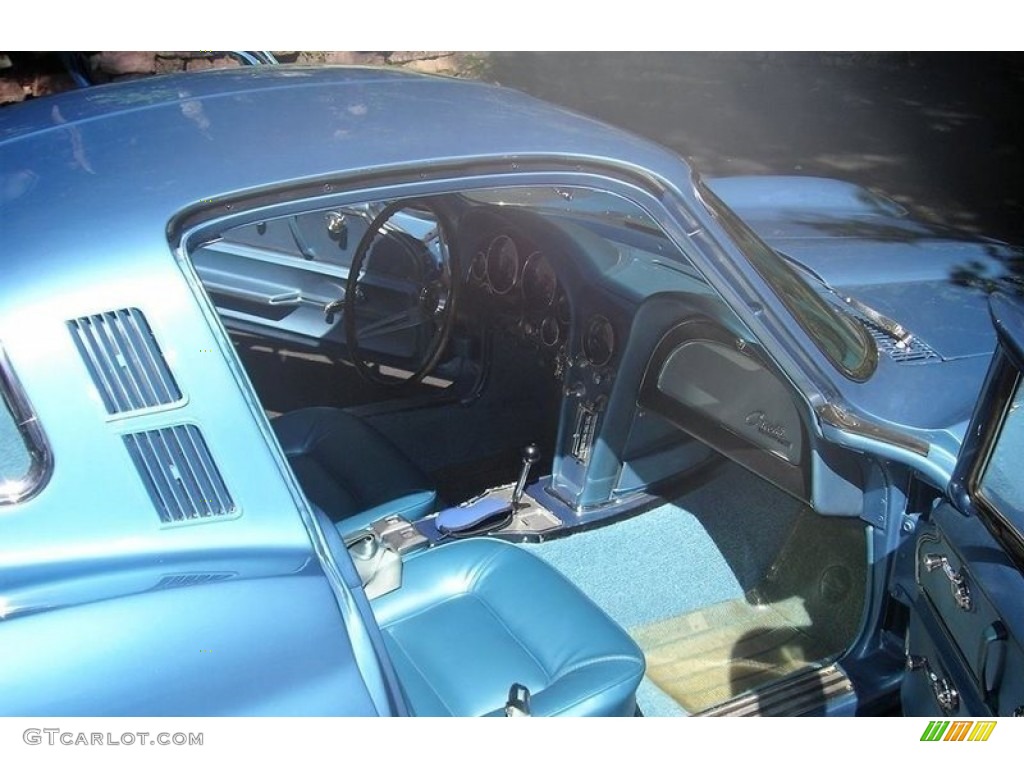 1965 Corvette Sting Ray Sport Coupe - Nassau Blue / White/Blue photo #7