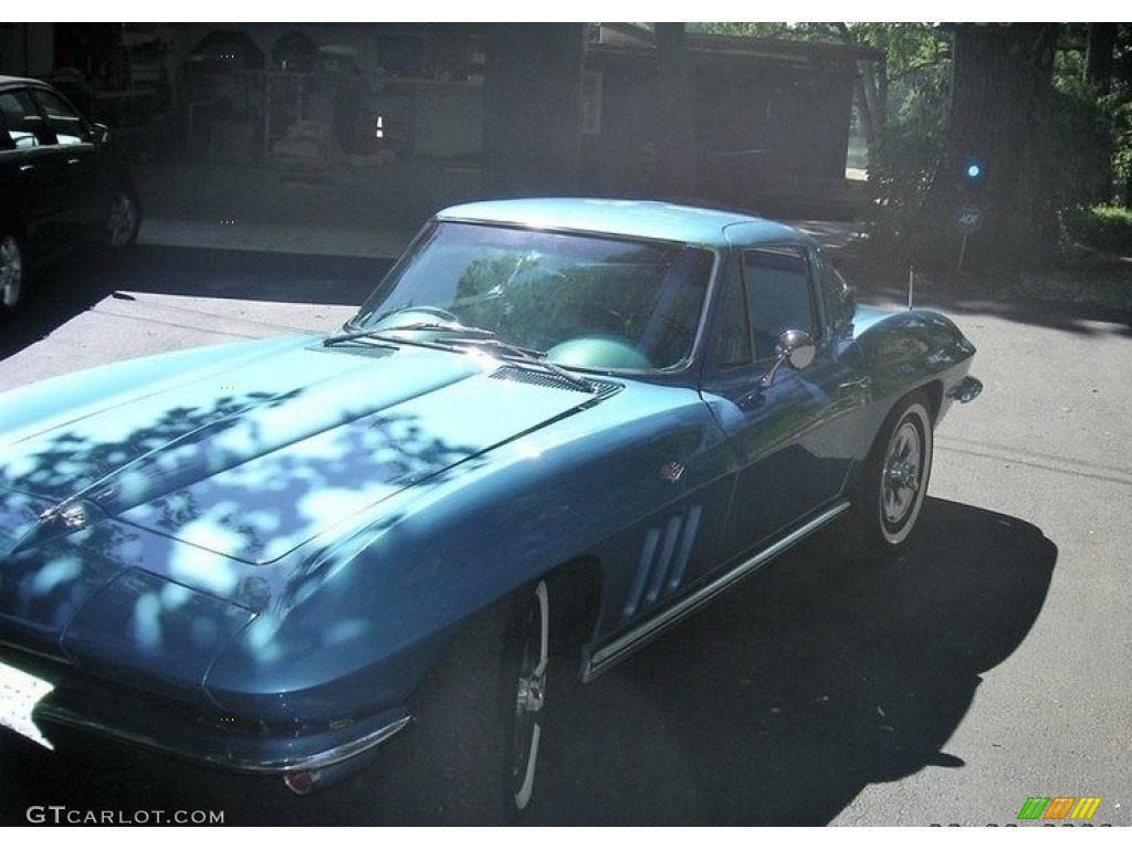1965 Corvette Sting Ray Sport Coupe - Nassau Blue / White/Blue photo #9