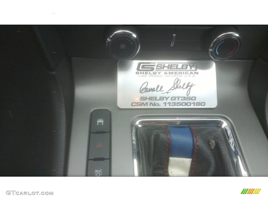 2011 Ford Mustang Shelby GT350 Coupe Info Tag Photo #138490725