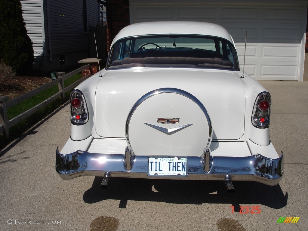 1956 Bel Air 2 Door Coupe - Nassau Blue/India Ivory / Light Blue photo #4