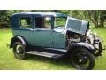 Green/Black Fenders 1929 Ford Model A Tudor Sedan Exterior