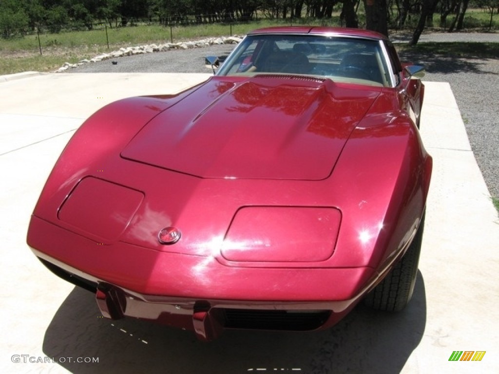 1975 Corvette Stingray Coupe - Dark Red / Medium Saddle photo #1
