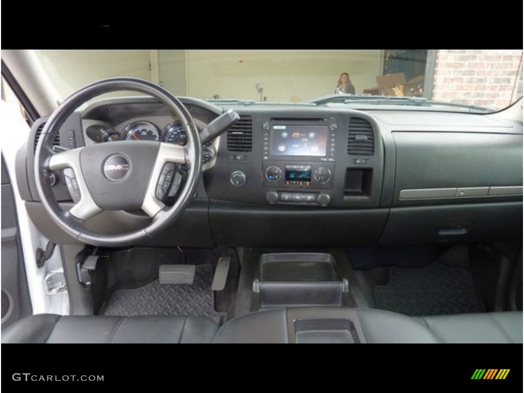 2012 GMC Sierra 1500 Hybrid Crew Cab 4x4 Ebony Dashboard Photo #138491808