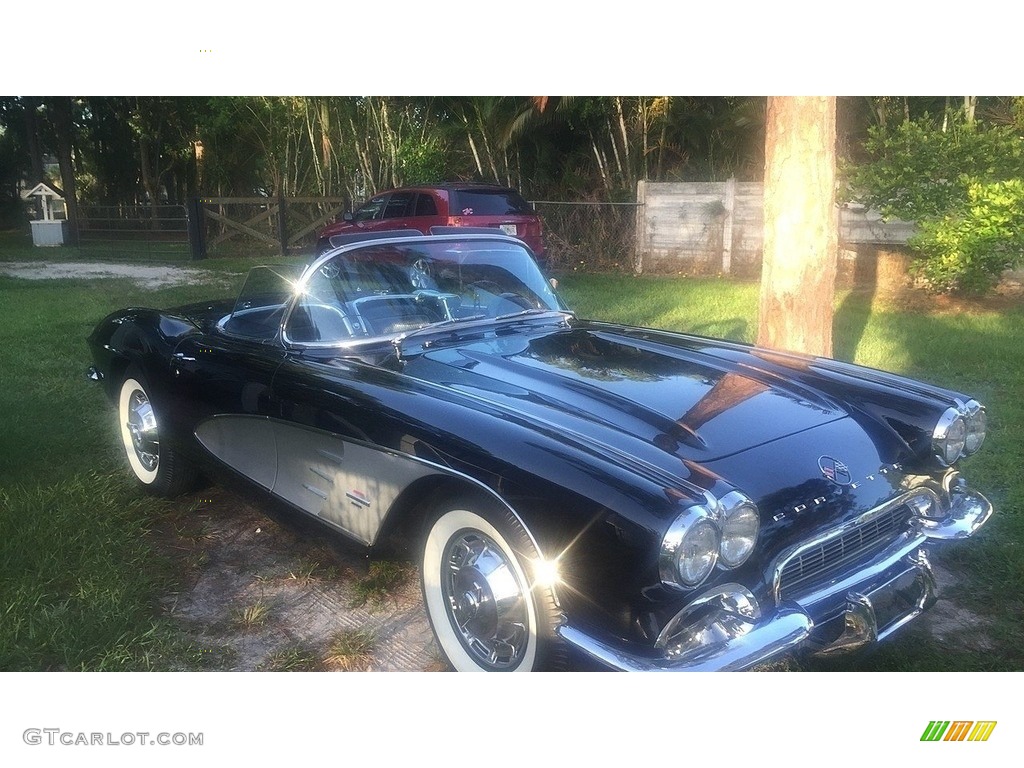 1961 Corvette Convertible - Tuxedo Black / Black photo #1