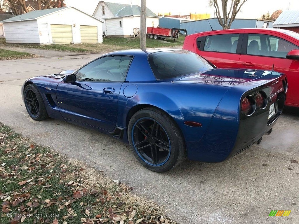 2002 Corvette Coupe - Electron Blue Metallic / Black photo #4