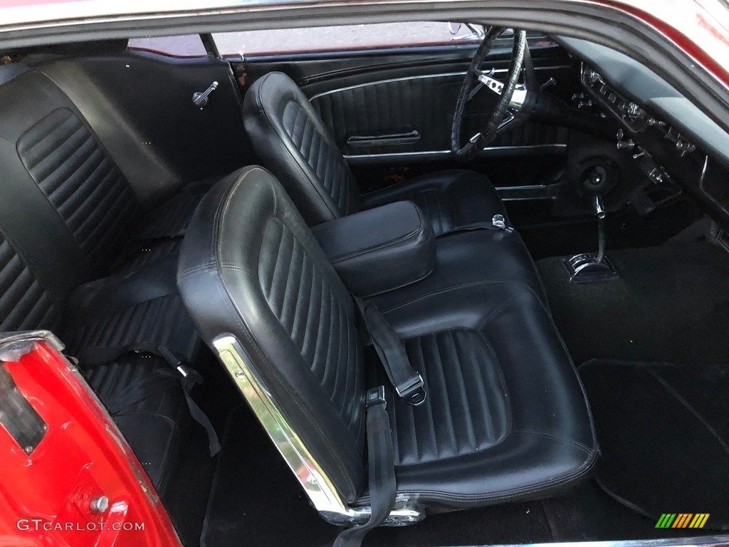 Black Interior 1965 Ford Mustang Coupe Photo #138493518